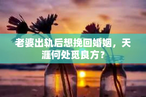 老婆出轨后想挽回婚姻，天涯何处觅良方？