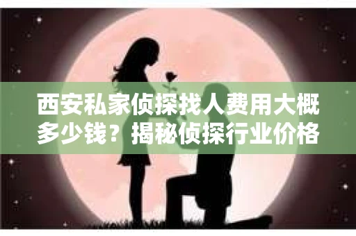 西安私家侦探找人费用大概多少钱？揭秘侦探行业价格之谜