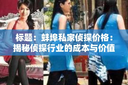 标题：蚌埠私家侦探价格：揭秘侦探行业的成本与价值